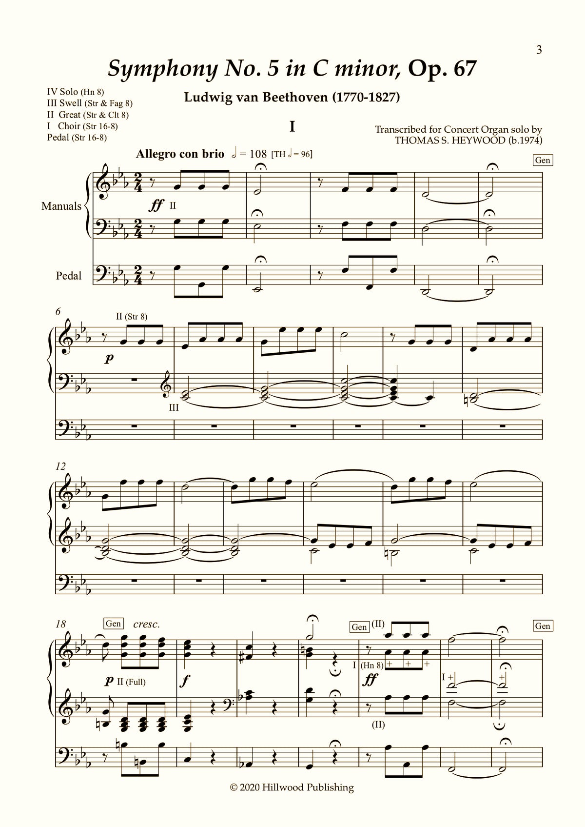 Instruments used in discount beethoven's 5th symphony